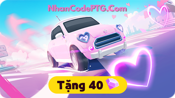 Xe coupe tim cổ điển (hồng nhạt)